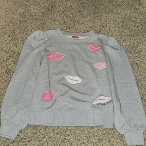 kate spade Gray Sweater with Pink Logo Tag